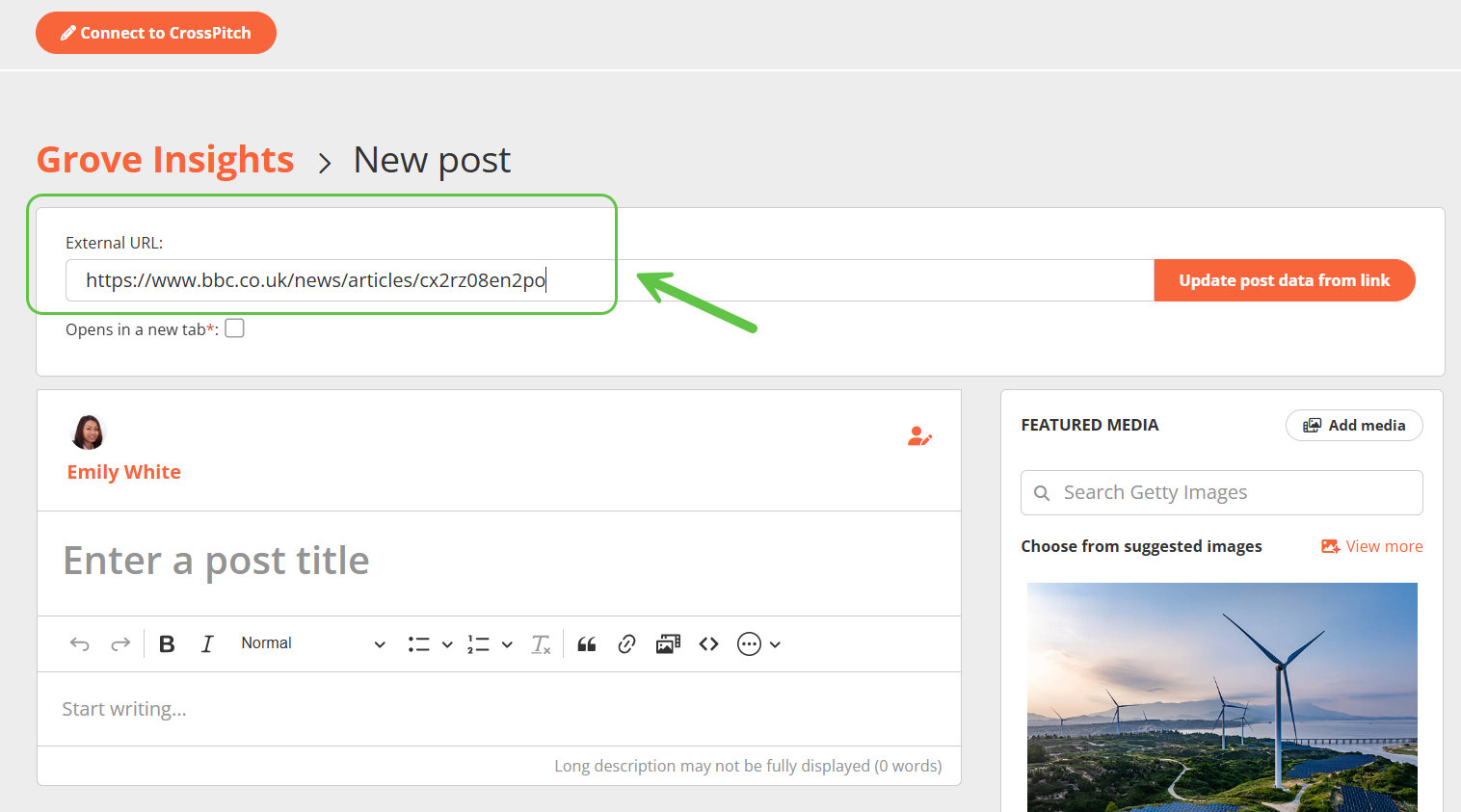 CrossPitch - External post creation.png